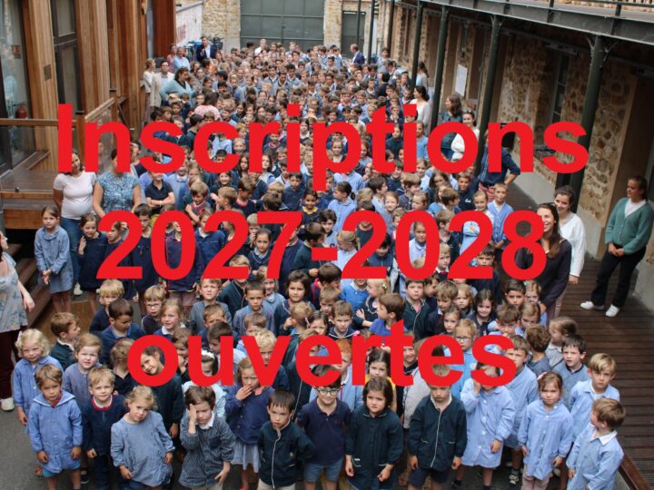 Inscriptions 2027-2028 ouvertes !